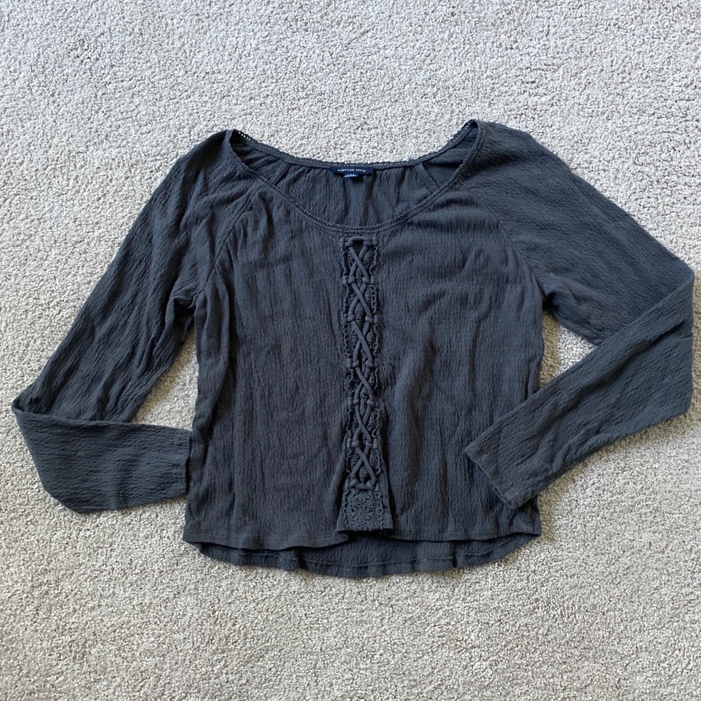american eagle king sleeve shirt